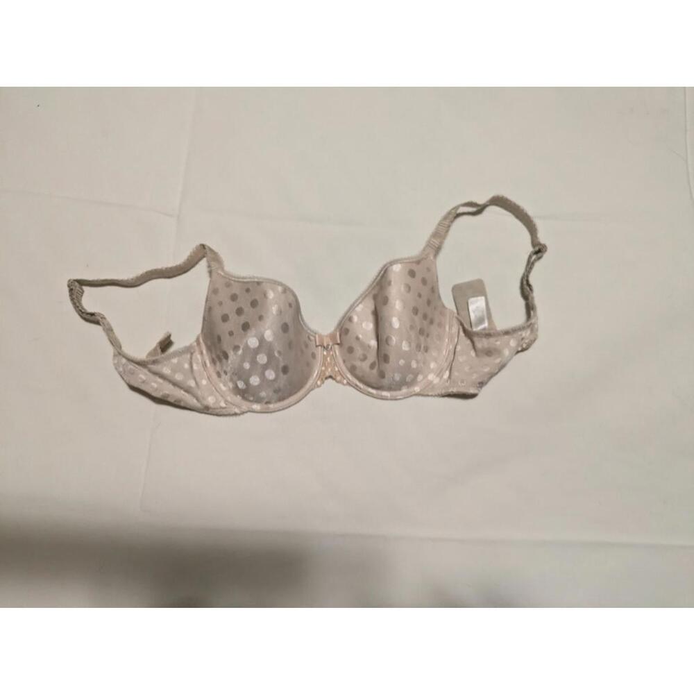 Wacoal 30DD Padded Wired Bra Nude Polka Dots EUC - Picture 5 of 5